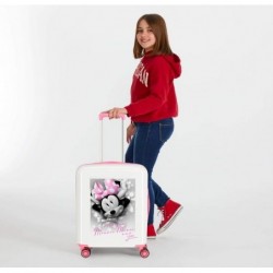 Disney Minnie Style Valise Trolley Cabine,ABS Serrure à combinaison