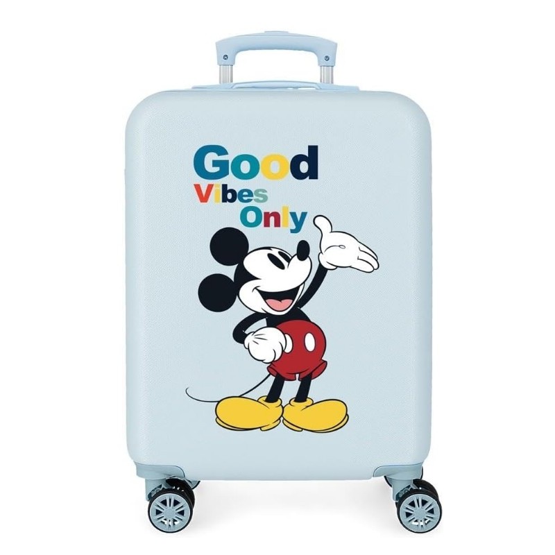 Disney Good Vibes Mickey Valise de cabine,Rigide ,ABS Fermeture