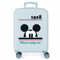 Disney Mickey Valise de cabine originale Bleu,Rigide ,ABS Fermeture