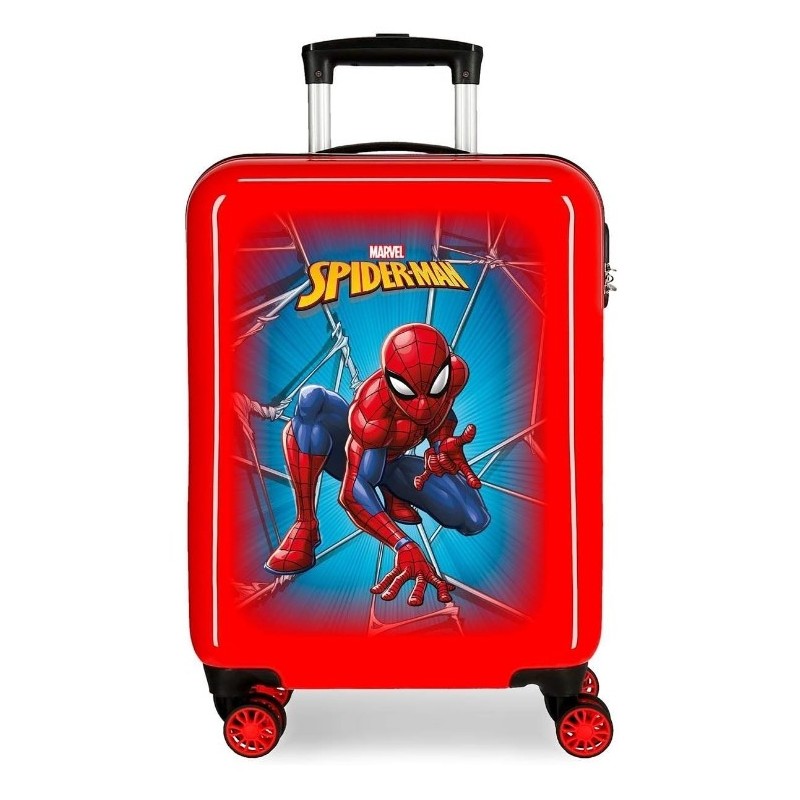 Marvel Spiderman Black Valise Trolley Cabine Rouge, 55CM,Rigide