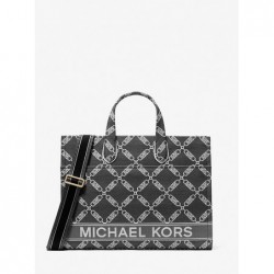 Michael Kors
Grand fourre-tout en jacquard noir Gigi à logo Empire