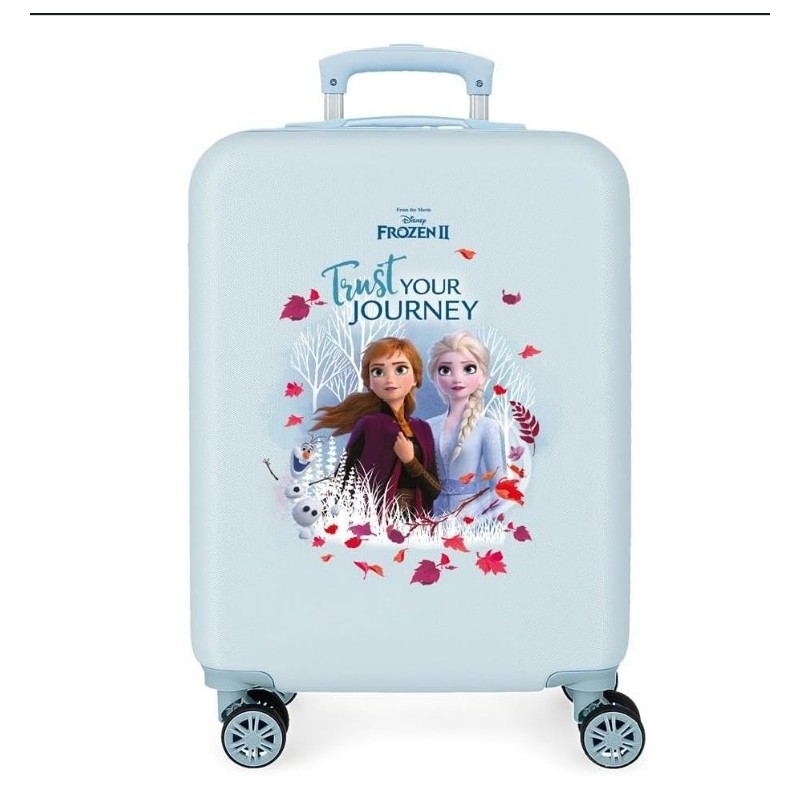 Disney Frozen La Reine des Neiges Trust your journey,Valise Cabine Bleu