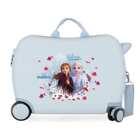 Disney Frozen II Trust your Journey,Valise Enfant Bleu,38cm