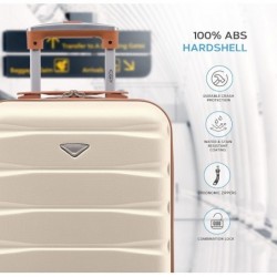 ABS Valise Cabine Compatible avec Air France,Bagage a Main Legere