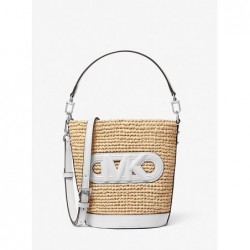 MICHAEL MICHAEL KORS
Petite besace Townsend en paille,BLANC