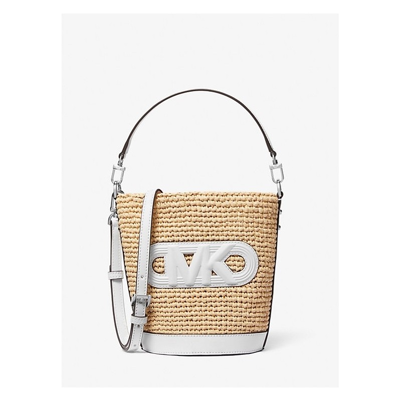 MICHAEL MICHAEL KORS
Petite besace Townsend en paille,BLANC