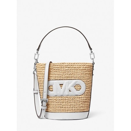 MICHAEL MICHAEL KORS
Petite besace Townsend en paille,BLANC