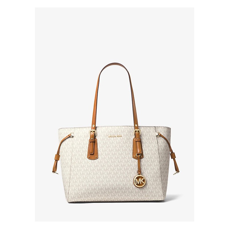 MICHAEL MICHAEL KORS,Sac à main Voyager de taille moyenne,VANILLE