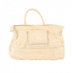 Beige crumpled GM Pandora crossbody bag