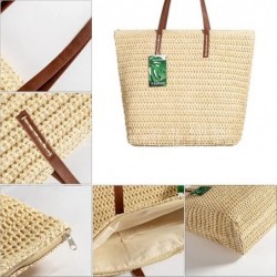 Sac tissé rond en paille - sac de plage été grande taille femme