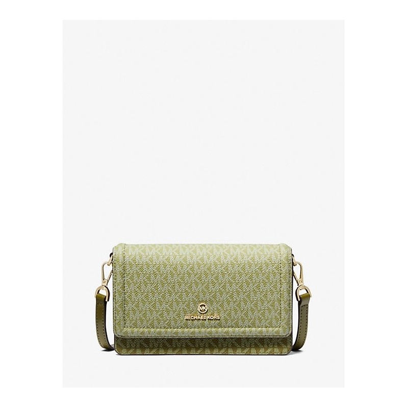 Petit Sac À Bandoulière Jet Set À Deux Tons Et À Logo Pour,Vert