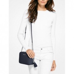 MICHAEL MICHAEL KORS Sac à bandoulière Ginny en cuir,BLEU MARINE