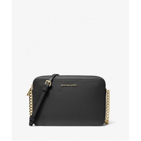 MICHAEL KORS Grand sac à bandoulière en cuir saffiano,Noir