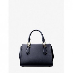 MICHAEL KORS Petit sac à bandoulière en cuir saffiano,Bleu Marine