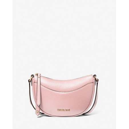 MICHAEL KORS Petit sac à bandoulière Dover en cuir,FARD POUDRÉ