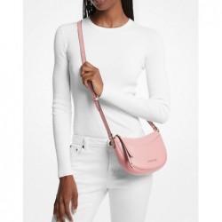 MICHAEL KORS Petit sac à bandoulière Dover en cuir,FARD POUDRÉ