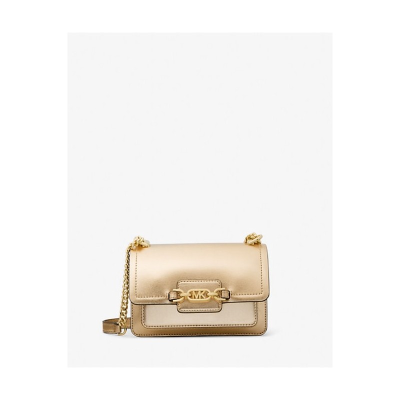 MICHAEL MICHAEL KORS
Très petit sac à bandoulière Heather en cuir métallisé