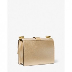 MICHAEL MICHAEL KORS
Petit sac à bandoulière Greenwich en cuir saffiano métallisé