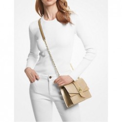 MICHAEL MICHAEL KORS
Petit sac à bandoulière Greenwich en cuir saffiano métallisé