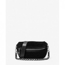 MICHAEL KORS Très petit sac ceinture Slater en peau de mouton,Noir