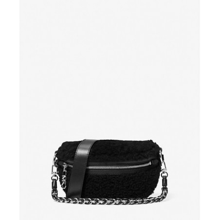 MICHAEL KORS Très petit sac ceinture Slater en peau de mouton,Noir