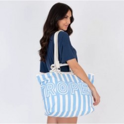 Sac Saint Tropez rayé ciel medium