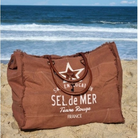 SAC DE PLAGE XL MARRON PÉCAN