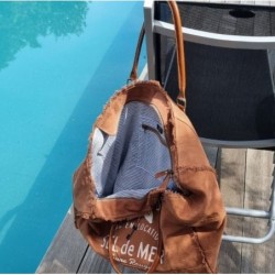 SAC DE PLAGE XL MARRON PÉCAN