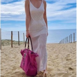 Sac XL toile imprimé Sel de Mer, couleur Fushia