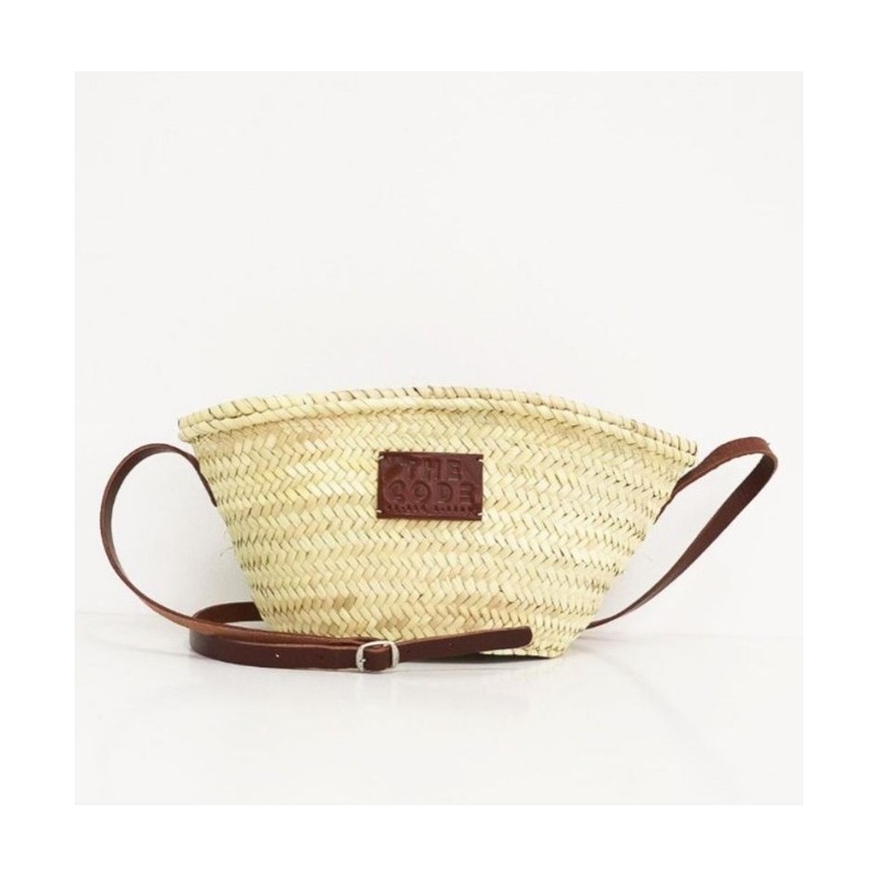 PANIER PAILLE CUIR MALLORCA