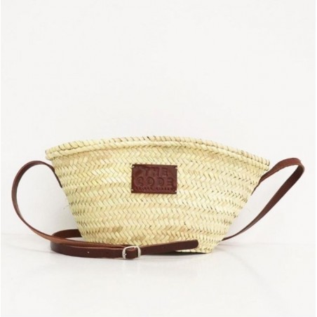 PANIER PAILLE CUIR MALLORCA