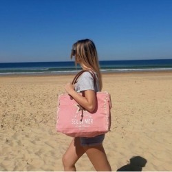 SAC DE PLAGE SEL DE MER ROSE