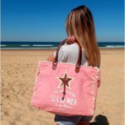 SAC DE PLAGE SEL DE MER ROSE