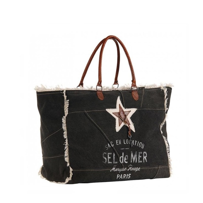 SAC CABAS DE PLAGE XL NOIR