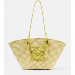 Sac de plage Anagram pour femme, fourre-tout en raphia