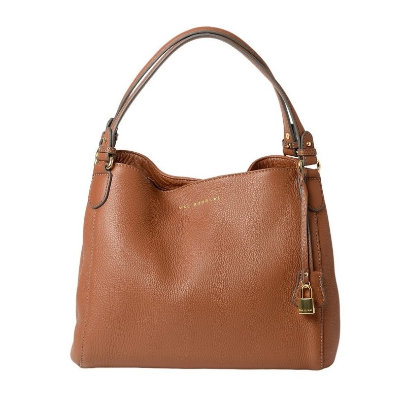 Mac Douglas Dulcine ROMY Cognac Grand sac cuir Sacs portés épaule