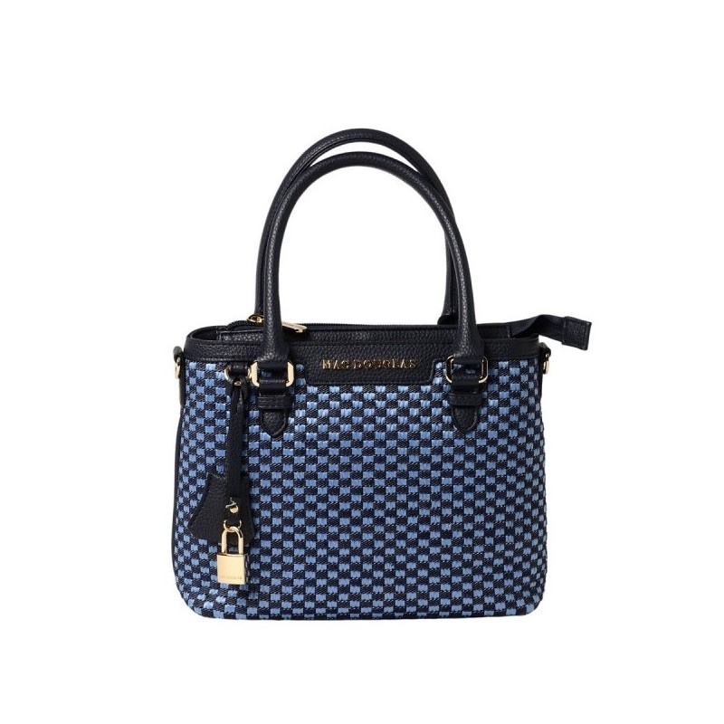 Mac Douglas Laurene FANTASIA Petit sac cabas tressé,Tressé bleu jean