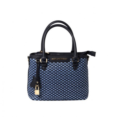 Mac Douglas Laurene FANTASIA Petit sac cabas tressé,Tressé bleu jean