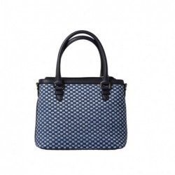 Mac Douglas Laurene FANTASIA Petit sac cabas tressé,Tressé bleu jean