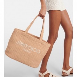 JIMMY CHOO
Cabas Beach en raphia à logo