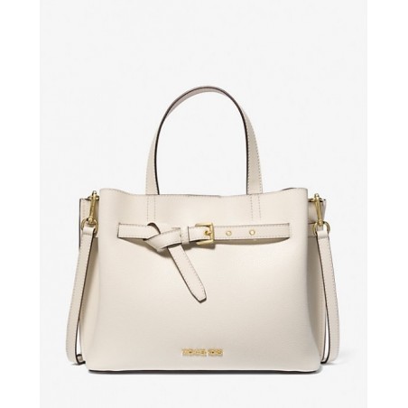 MICHAEL KORS Grand sac Emilia en cuir grainé,CRÈME CLAIRE