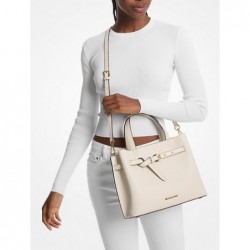 MICHAEL KORS Grand sac Emilia en cuir grainé,CRÈME CLAIRE