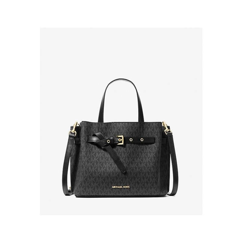 MICHAEL KORS Petit Sac Emilia à logo,Sac à bandoulière,Noir