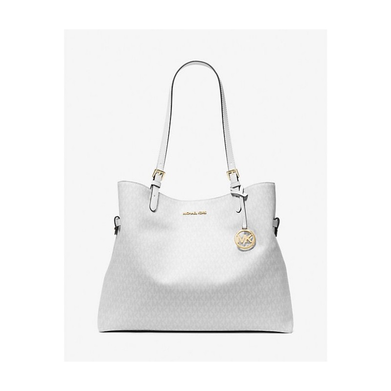 MICHAEL KORS Grand cabas Lenox à logo Signature,Sacs à bandoulière,Blanc