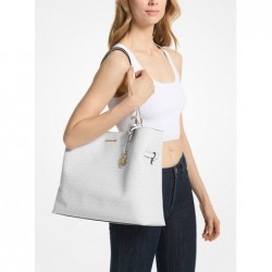 MICHAEL KORS Grand cabas Lenox à logo Signature,Sacs à bandoulière,Blanc