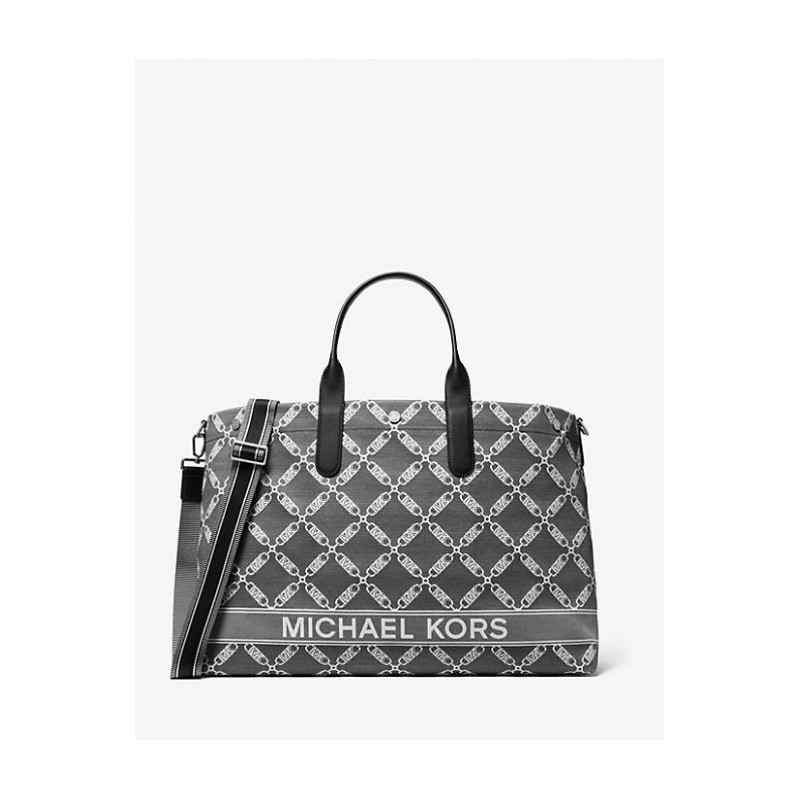 MICHAEL KORS Cabas Hudson surdimensionné en jacquard à logo Empire