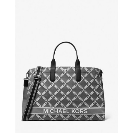 MICHAEL KORS Cabas Hudson surdimensionné en jacquard à logo Empire