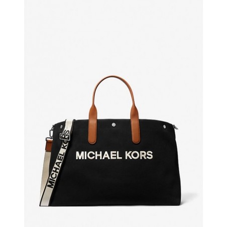 MICHAEL KORS HOMME Cabas Brooklyn surdimensionné en toile de coton,Noir