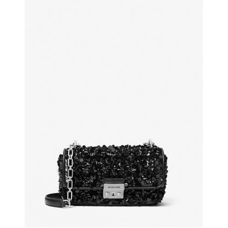 MICHAEL KORS Petit sac porté épaule Tribeca travaillé à la main,Noir