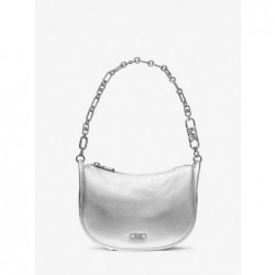 MICHAEL KORS Petit sac porté épaule Kendall en Argent